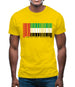 United Arab Emirates Barcode Style Flag Mens T-Shirt United Arab Emirates Barcode Style Flag Mens T-Shirt