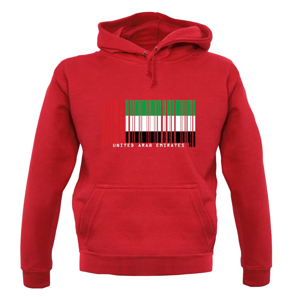 United Arab Emirates Barcode Style Flag unisex hoodie United Arab Emirates Barcode Style Flag unisex hoodie