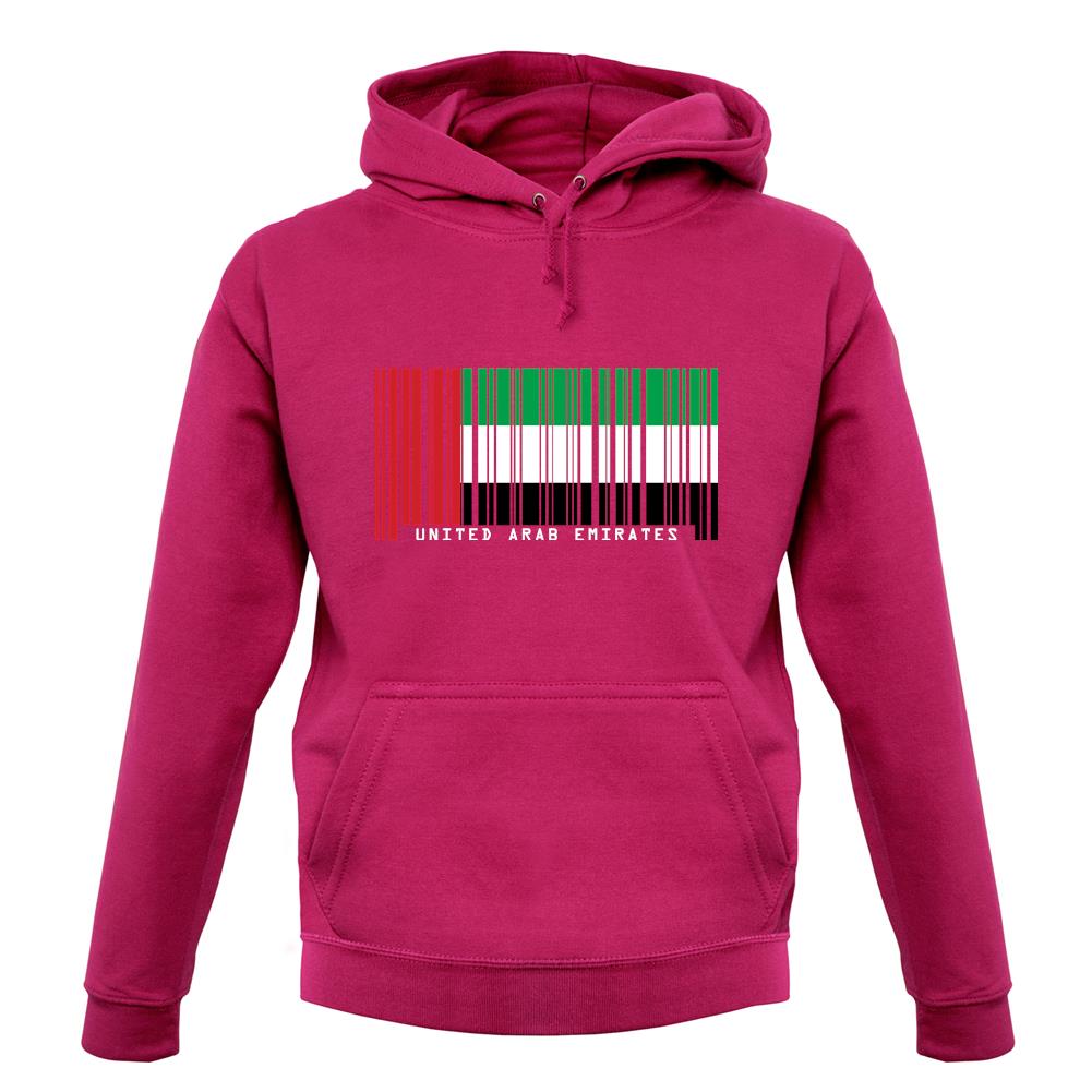 United Arab Emirates Barcode Style Flag unisex hoodie United Arab Emirates Barcode Style Flag unisex hoodie