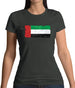 United Arab Emirates Grunge Style Flag Womens T-Shirt United Arab Emirates Grunge Style Flag Womens T-Shirt