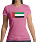 United Arab Emirates Grunge Style Flag Womens T-Shirt United Arab Emirates Grunge Style Flag Womens T-Shirt