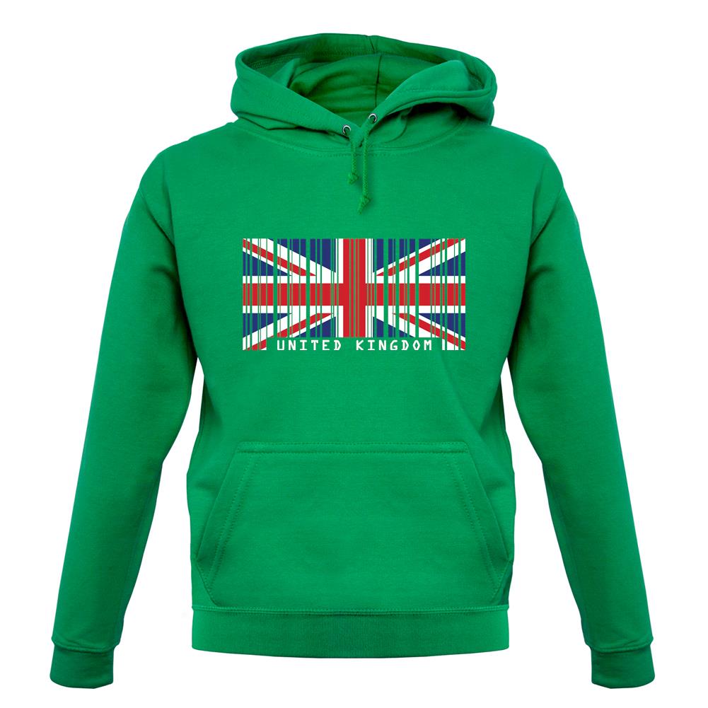 United Kingdom Barcode Style Flag unisex hoodie United Kingdom Barcode Style Flag unisex hoodie