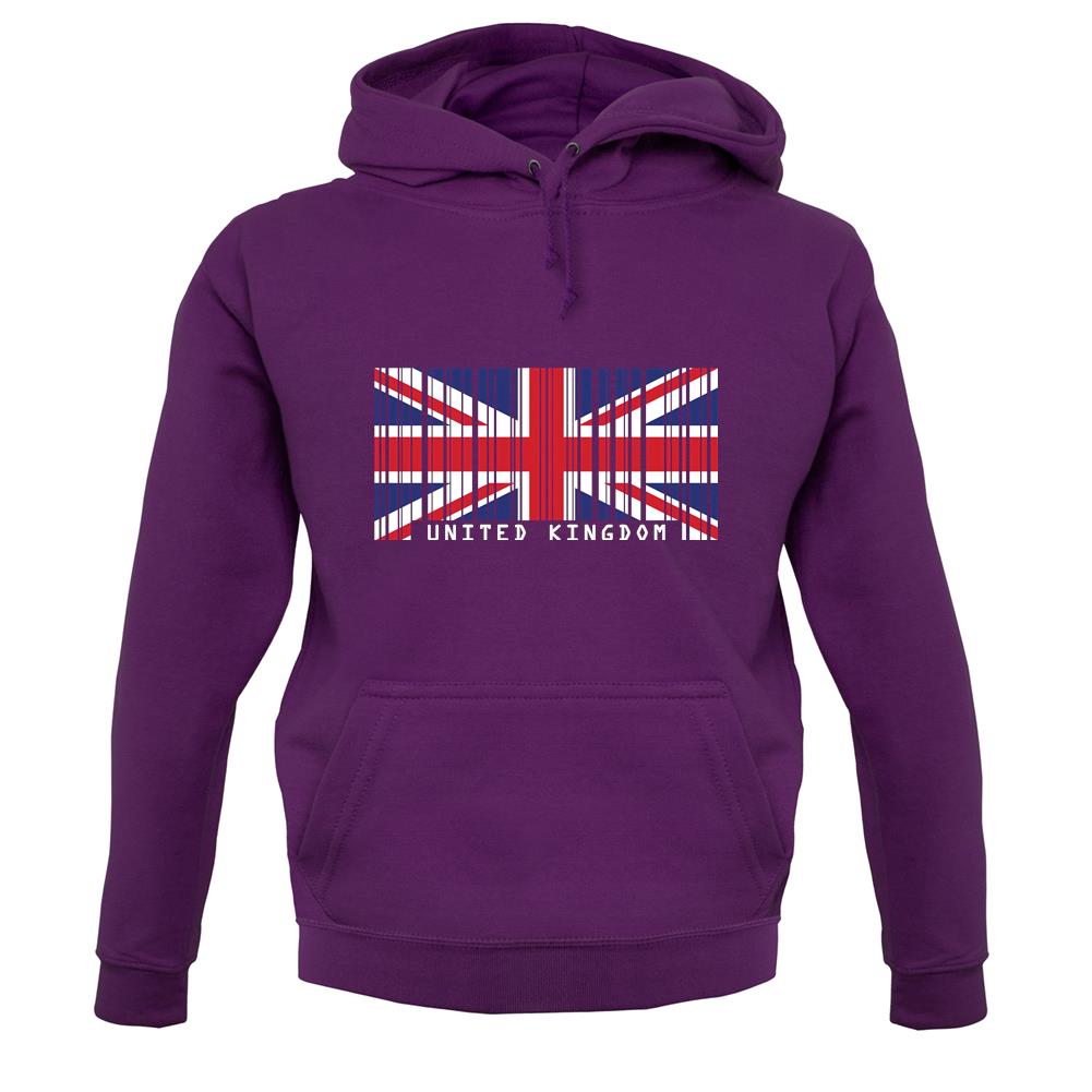 United Kingdom Barcode Style Flag unisex hoodie United Kingdom Barcode Style Flag unisex hoodie