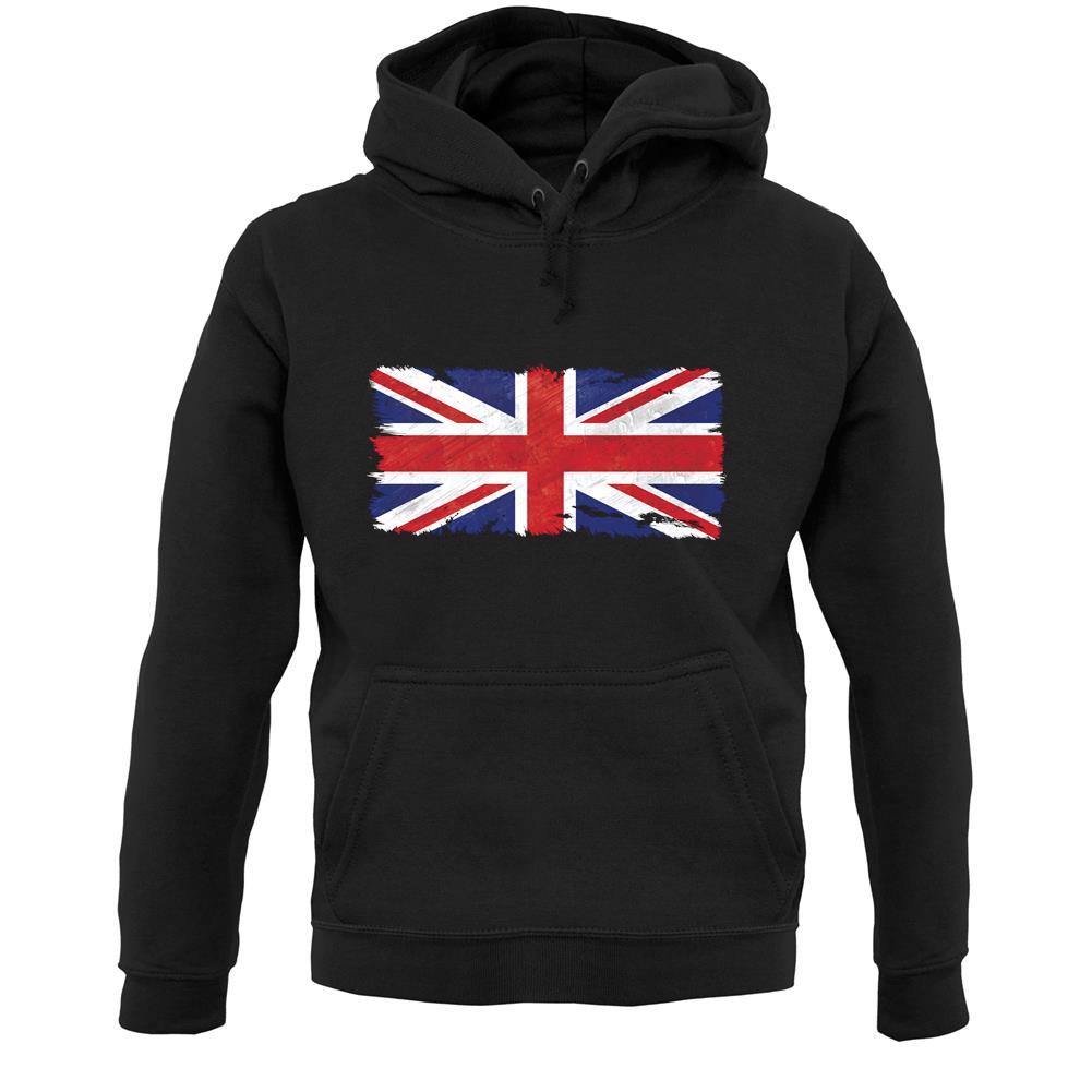 United Kingdom Grunge Style Flag Unisex Hoodie