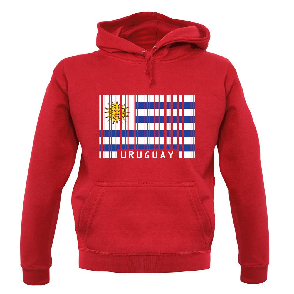 Uruguay Barcode Style Flag unisex hoodie Uruguay Barcode Style Flag unisex hoodie