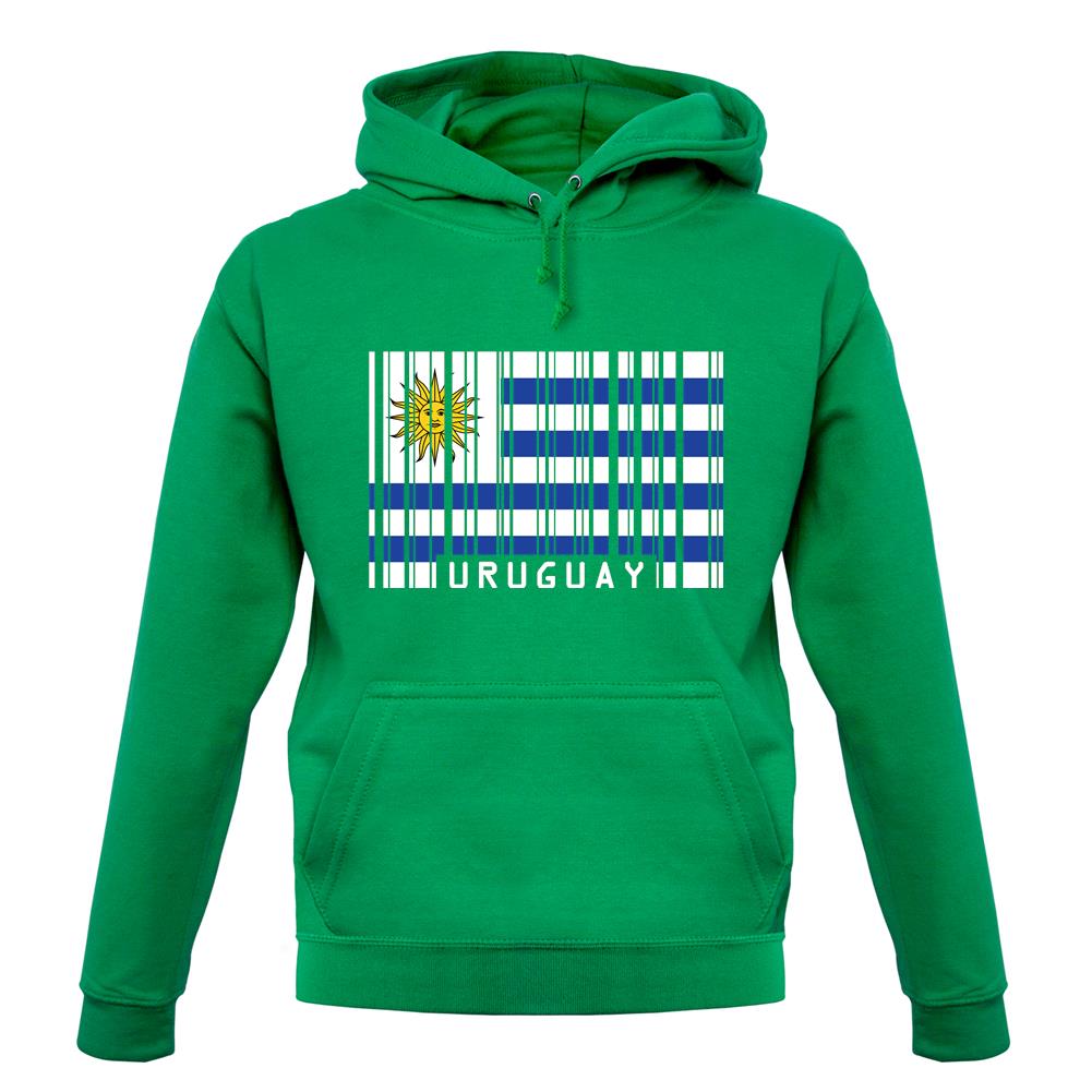 Uruguay Barcode Style Flag unisex hoodie Uruguay Barcode Style Flag unisex hoodie