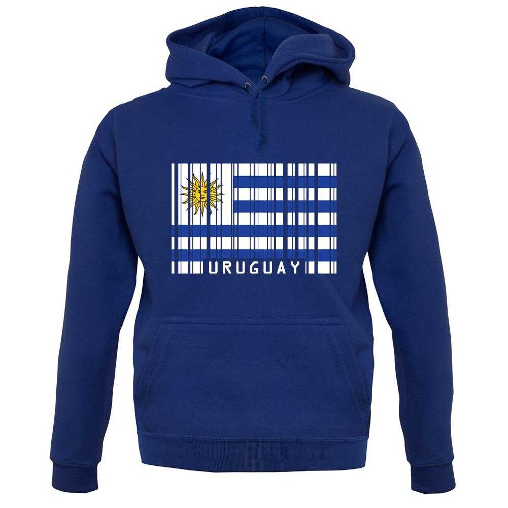 Uruguay Barcode Style Flag unisex hoodie Uruguay Barcode Style Flag unisex hoodie