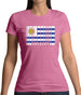 Uruguay Barcode Style Flag Womens T-Shirt Uruguay Barcode Style Flag Womens T-Shirt