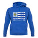 Uruguay Barcode Style Flag unisex hoodie Uruguay Barcode Style Flag unisex hoodie