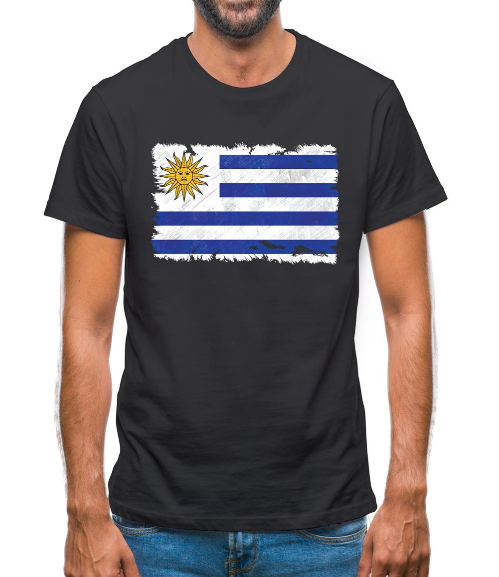 Uruguay Grunge Style Flag Mens T-Shirt Uruguay Grunge Style Flag Mens T-Shirt