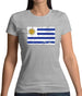 Uruguay Grunge Style Flag Womens T-Shirt Uruguay Grunge Style Flag Womens T-Shirt