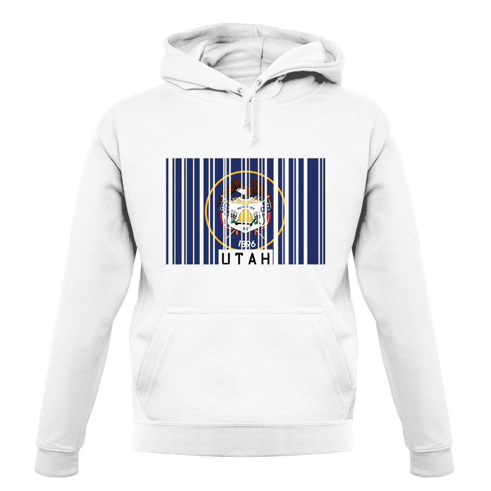 Utah Barcode Style Flag unisex hoodie Utah Barcode Style Flag unisex hoodie