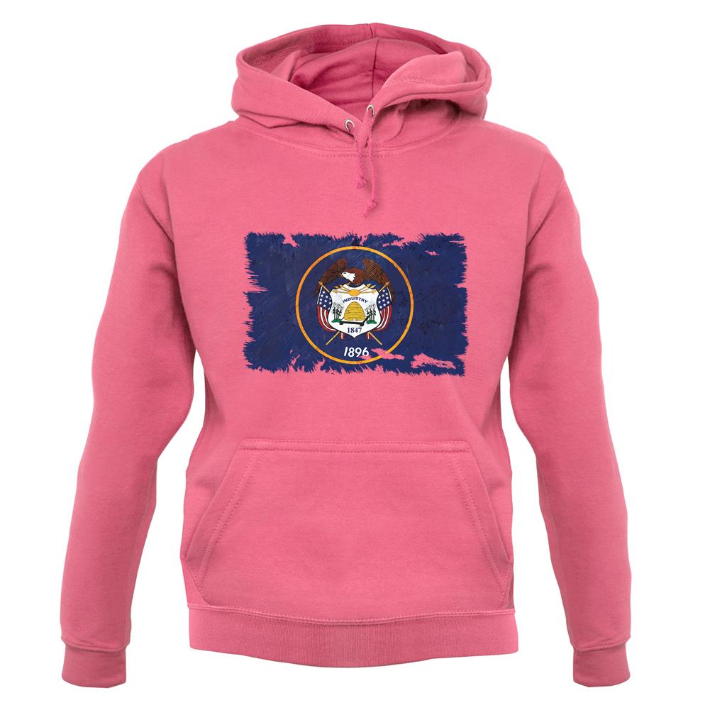 Utah Grunge Style Flag unisex hoodie Utah Grunge Style Flag unisex hoodie