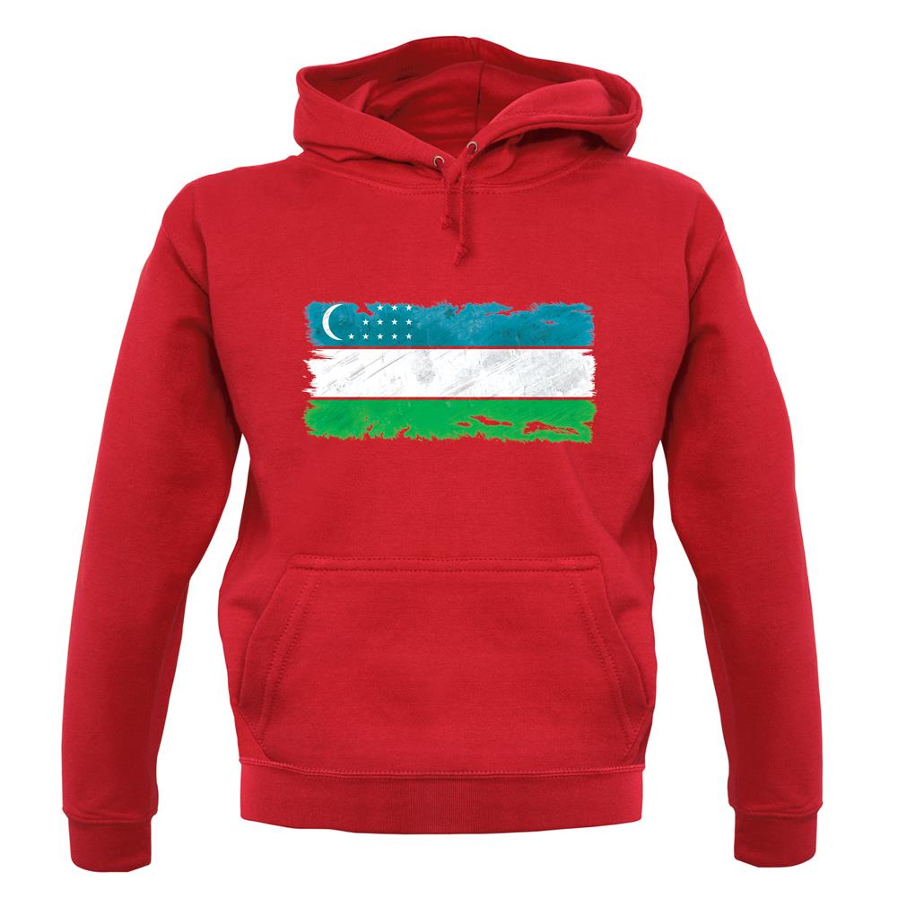 Uzbekistan Grunge Style Flag unisex hoodie Uzbekistan Grunge Style Flag unisex hoodie