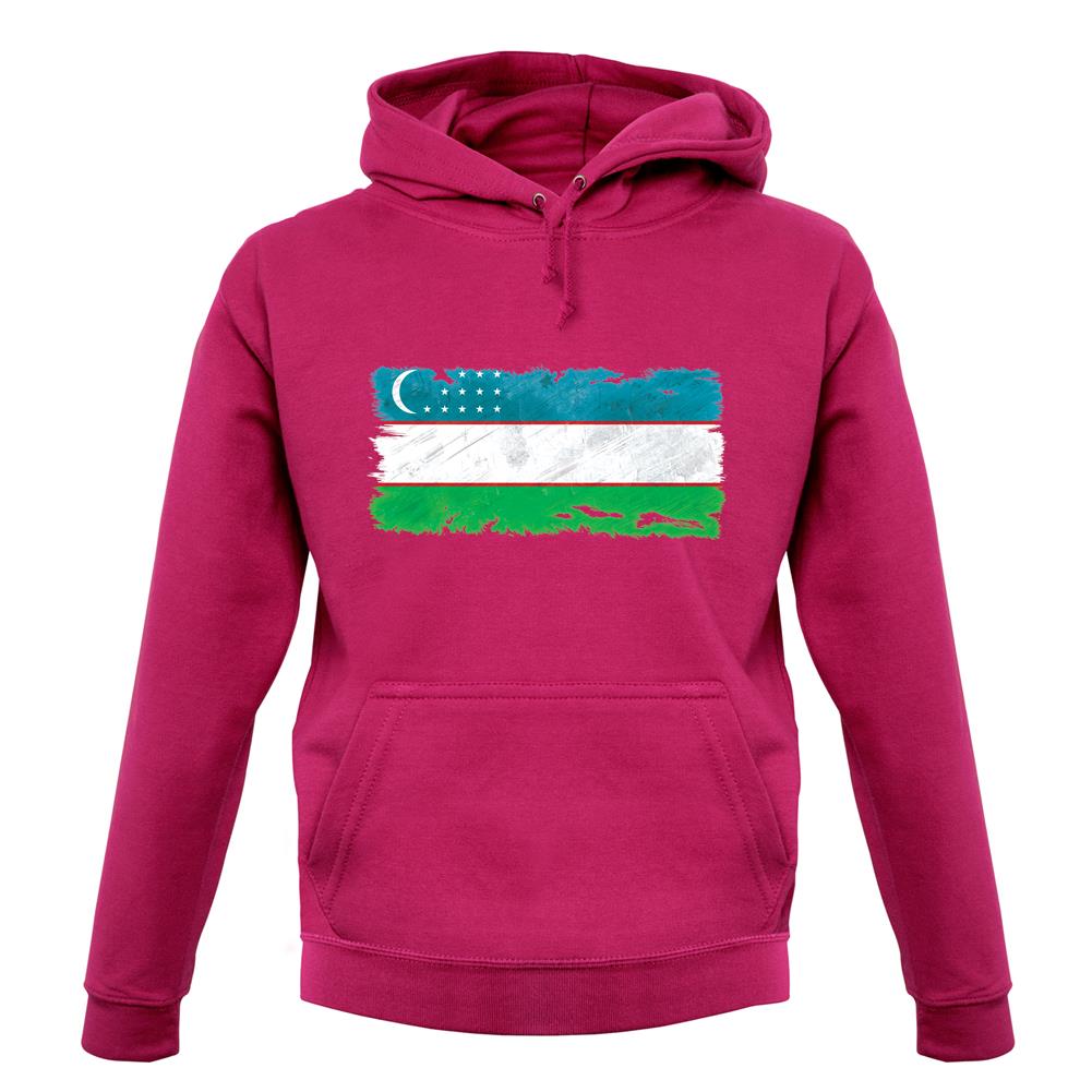 Uzbekistan Grunge Style Flag unisex hoodie Uzbekistan Grunge Style Flag unisex hoodie