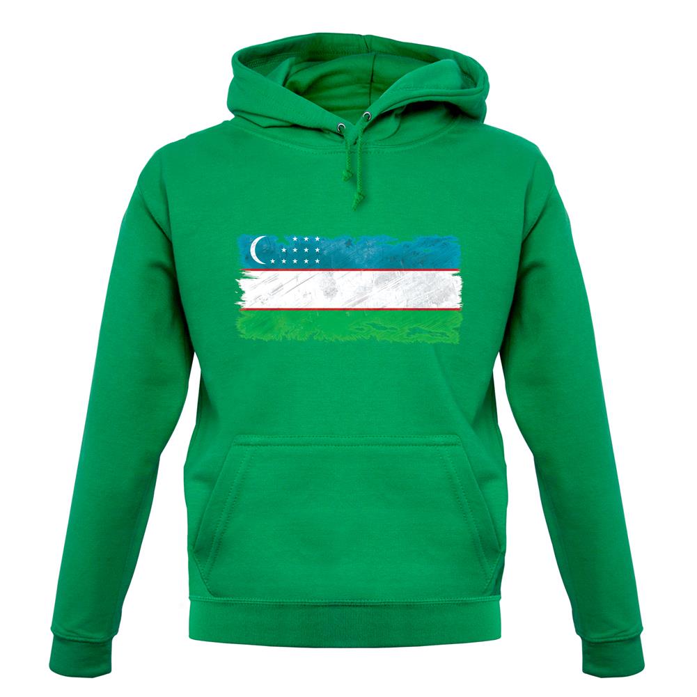 Uzbekistan Grunge Style Flag unisex hoodie Uzbekistan Grunge Style Flag unisex hoodie