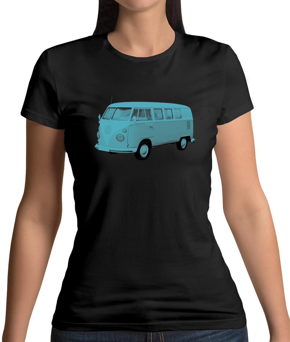 Split Screen Campervan Colour Womens T-Shirt Split Screen Campervan Colour Womens T-Shirt