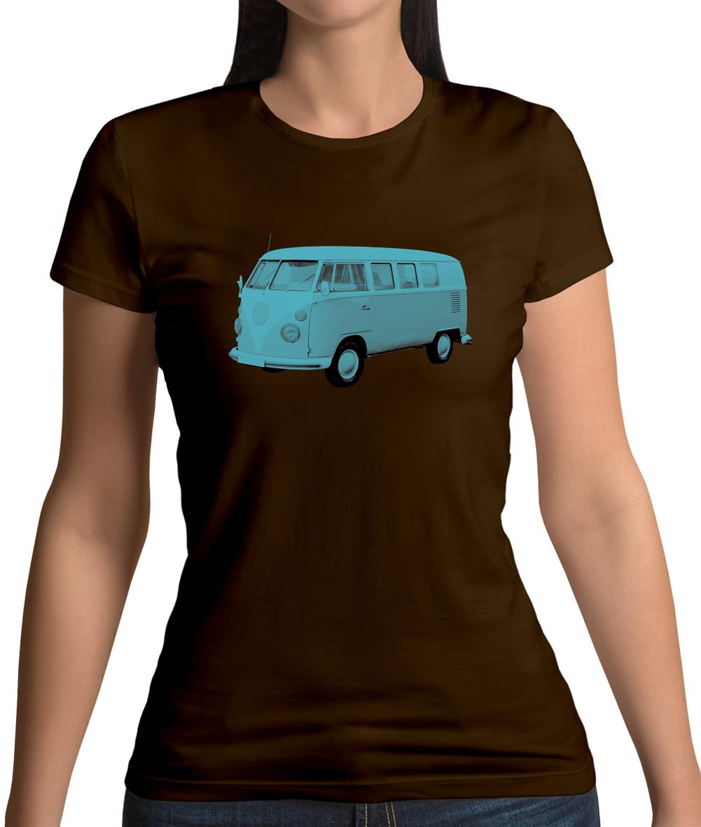 Split Screen Campervan Colour Womens T-Shirt Split Screen Campervan Colour Womens T-Shirt