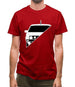 Golf Mk2 Split Mens T-Shirt Golf Mk2 Split Mens T-Shirt