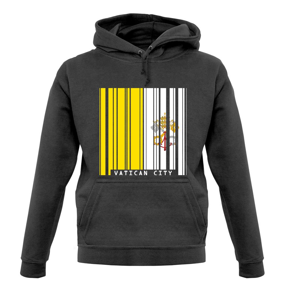 Vatican City Barcode Style Flag unisex hoodie Vatican City Barcode Style Flag unisex hoodie
