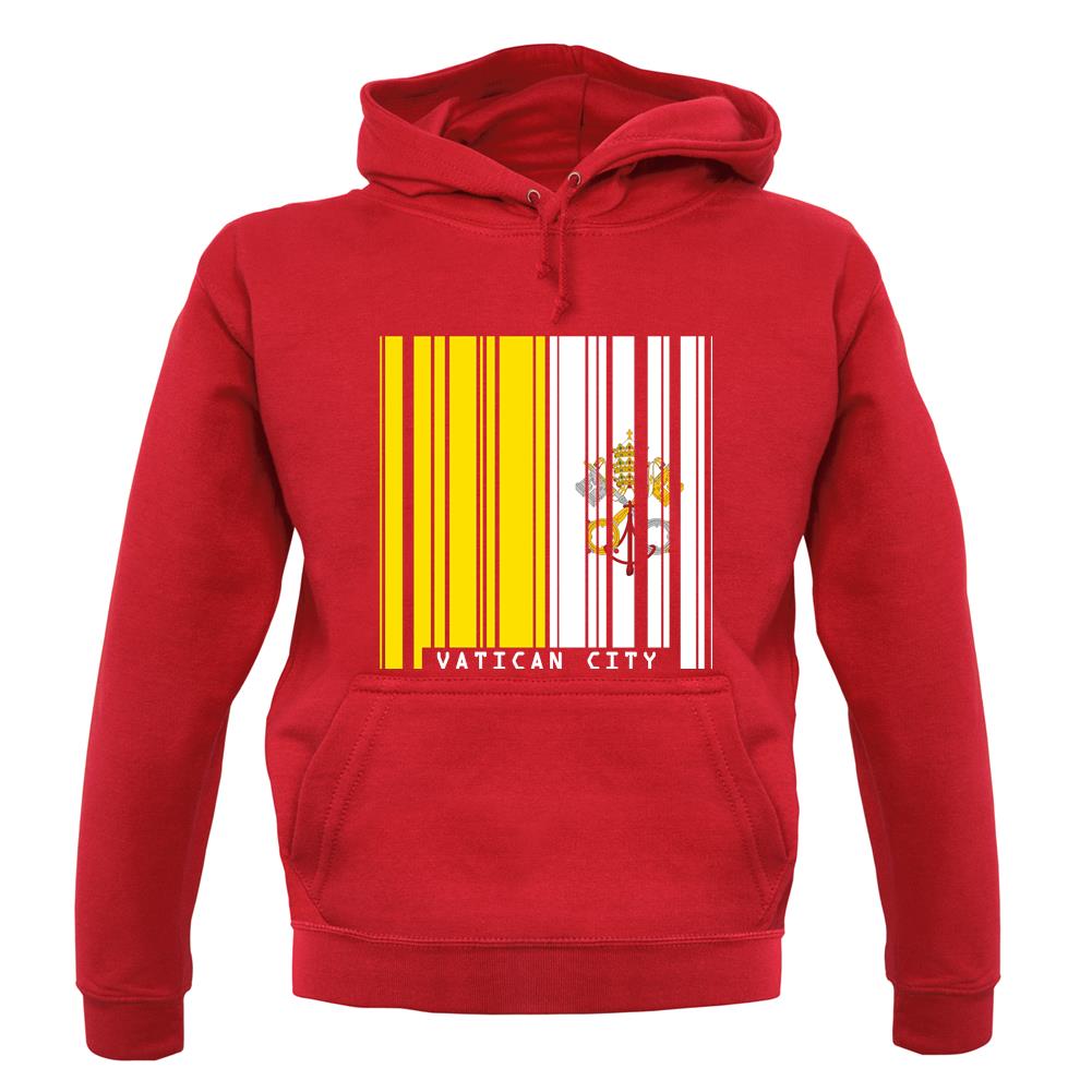 Vatican City Barcode Style Flag unisex hoodie Vatican City Barcode Style Flag unisex hoodie