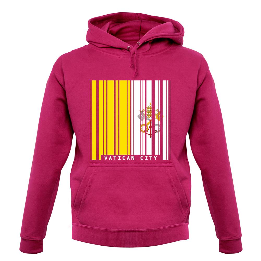 Vatican City Barcode Style Flag unisex hoodie Vatican City Barcode Style Flag unisex hoodie