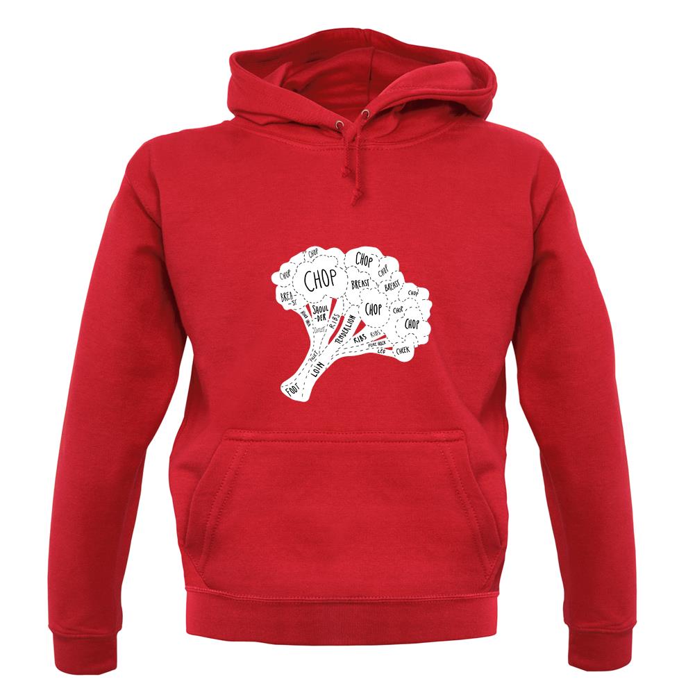 Butcher Broccoli Diagram unisex hoodie Butcher Broccoli Diagram unisex hoodie