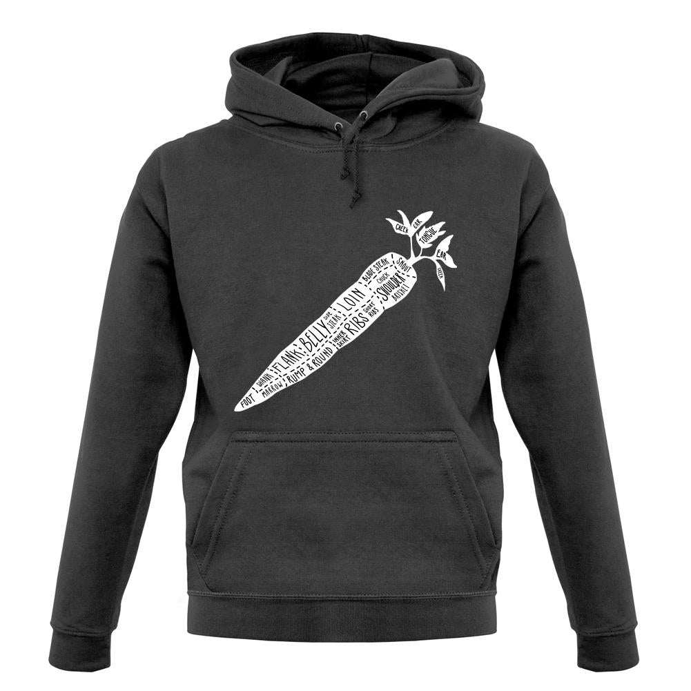 Butcher Carrot Diagram unisex hoodie Butcher Carrot Diagram unisex hoodie