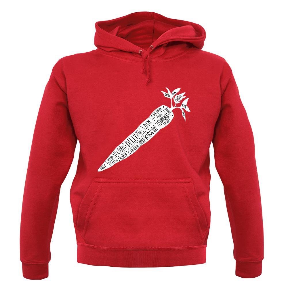 Butcher Carrot Diagram unisex hoodie Butcher Carrot Diagram unisex hoodie