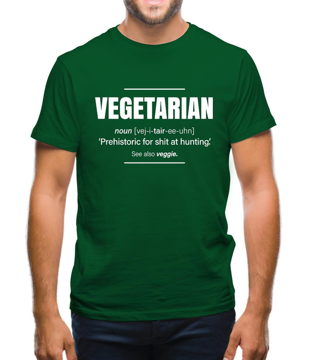 Vegetarian Definition Mens T-Shirt Vegetarian Definition Mens T-Shirt