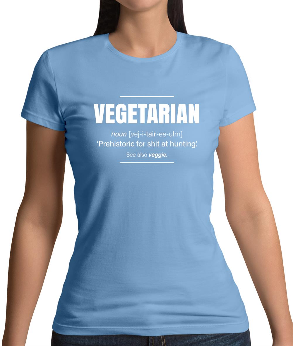 Vegetarian Definition Womens T-Shirt Vegetarian Definition Womens T-Shirt