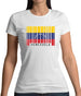 Venezuela Barcode Style Flag Womens T-Shirt Venezuela Barcode Style Flag Womens T-Shirt