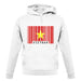 Vietnam Barcode Style Flag unisex hoodie Vietnam Barcode Style Flag unisex hoodie