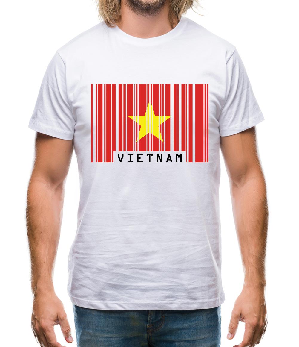 Vietnam Barcode Style Flag Mens T-Shirt Vietnam Barcode Style Flag Mens T-Shirt