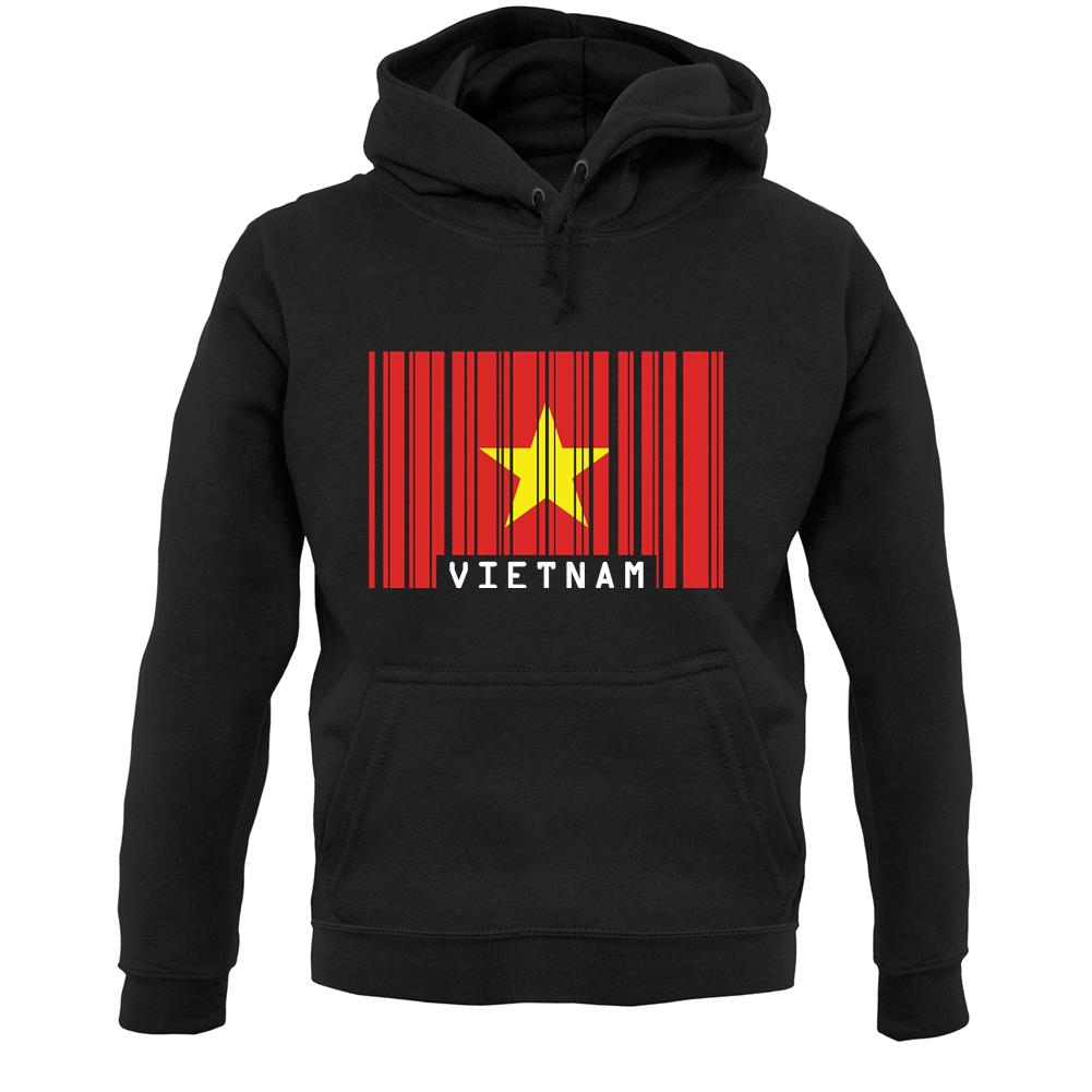 Vietnam Barcode Style Flag Unisex Hoodie