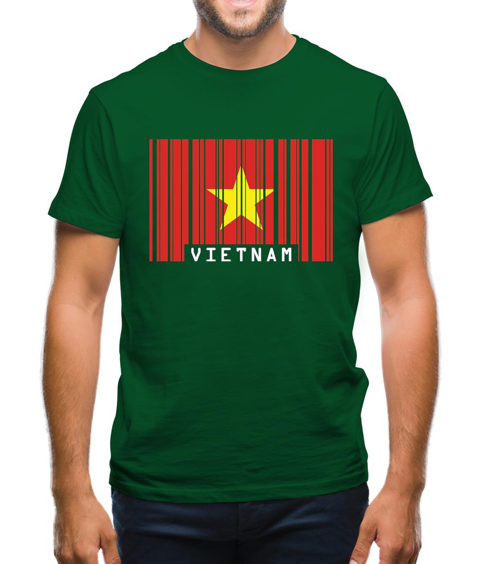 Vietnam Barcode Style Flag Mens T-Shirt Vietnam Barcode Style Flag Mens T-Shirt