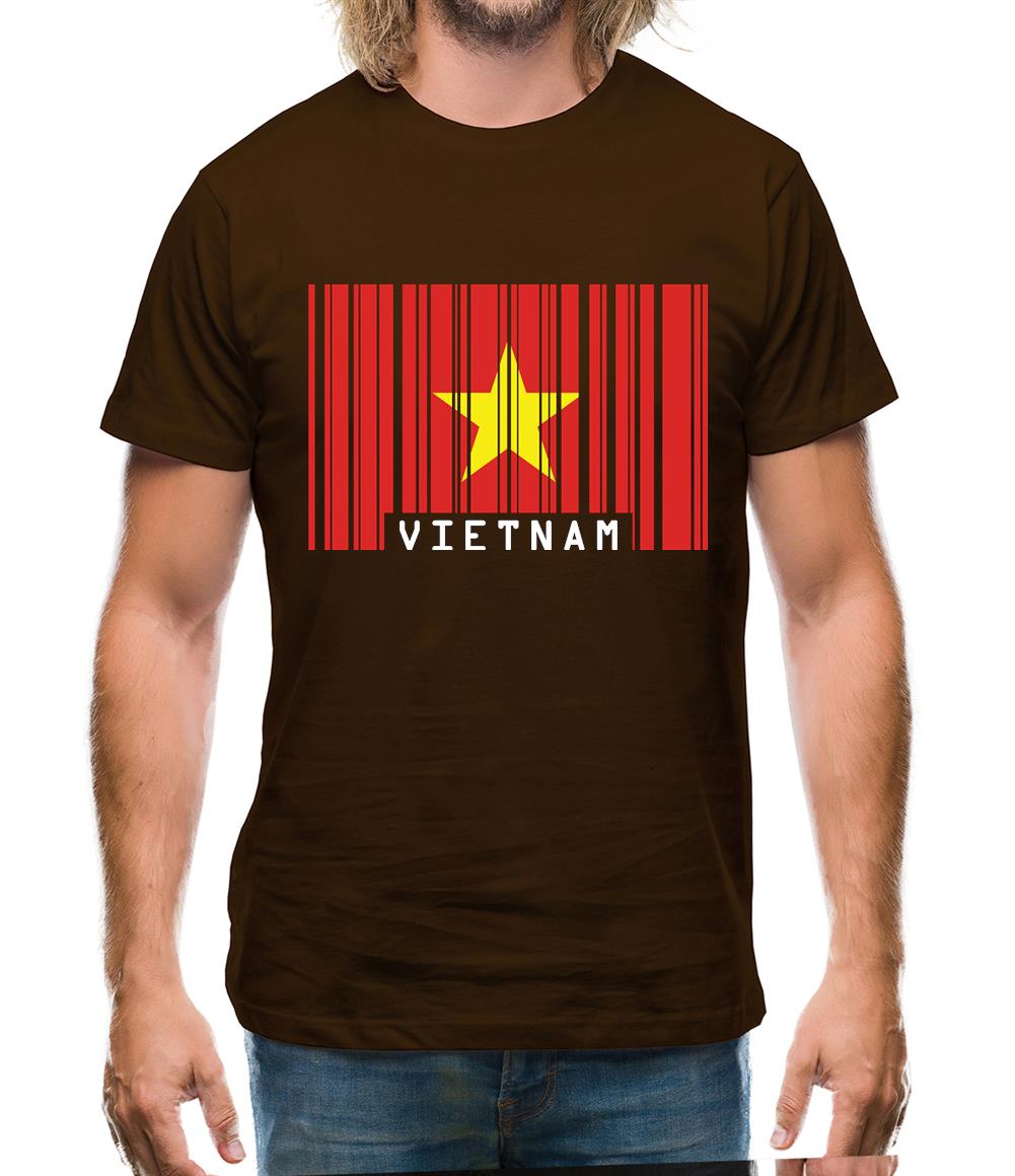 Vietnam Barcode Style Flag Mens T-Shirt Vietnam Barcode Style Flag Mens T-Shirt