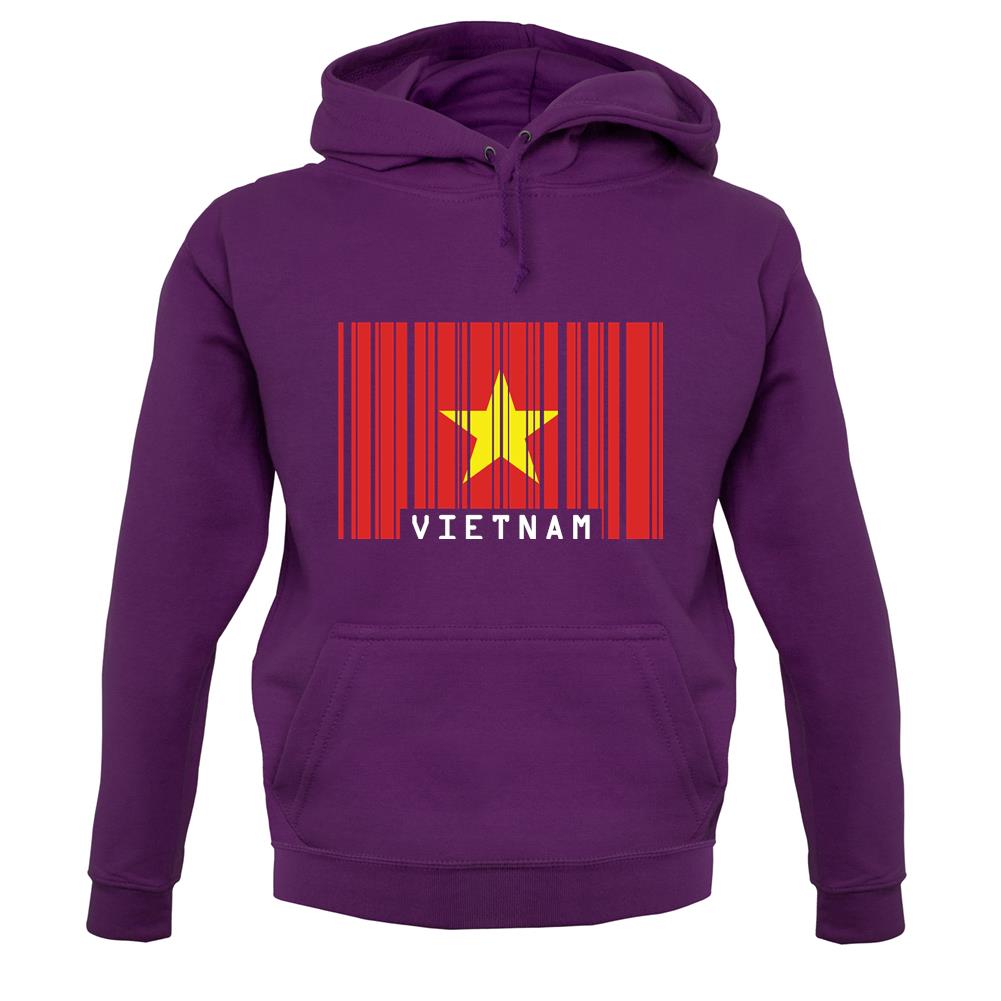 Vietnam Barcode Style Flag unisex hoodie Vietnam Barcode Style Flag unisex hoodie