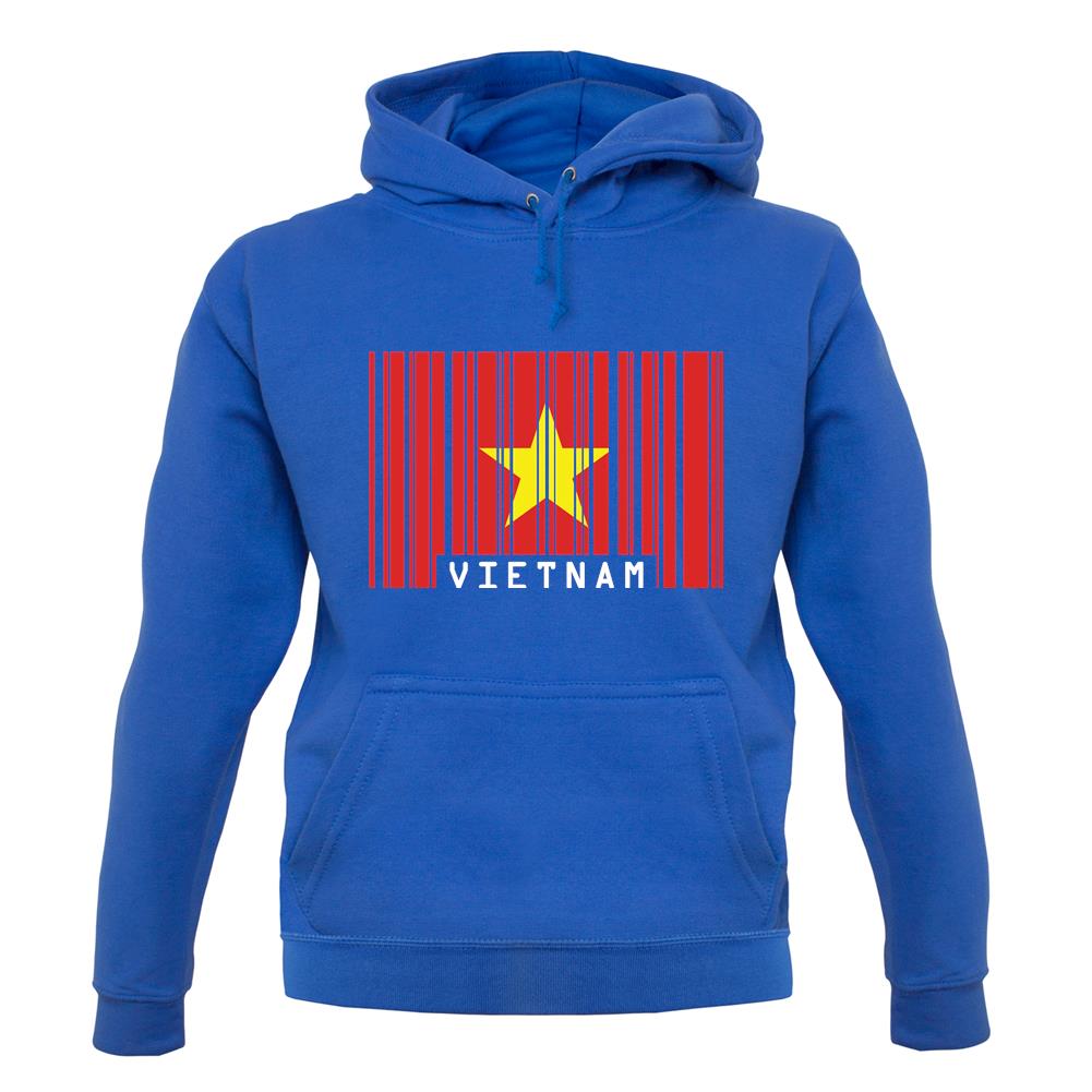 Vietnam Barcode Style Flag unisex hoodie Vietnam Barcode Style Flag unisex hoodie