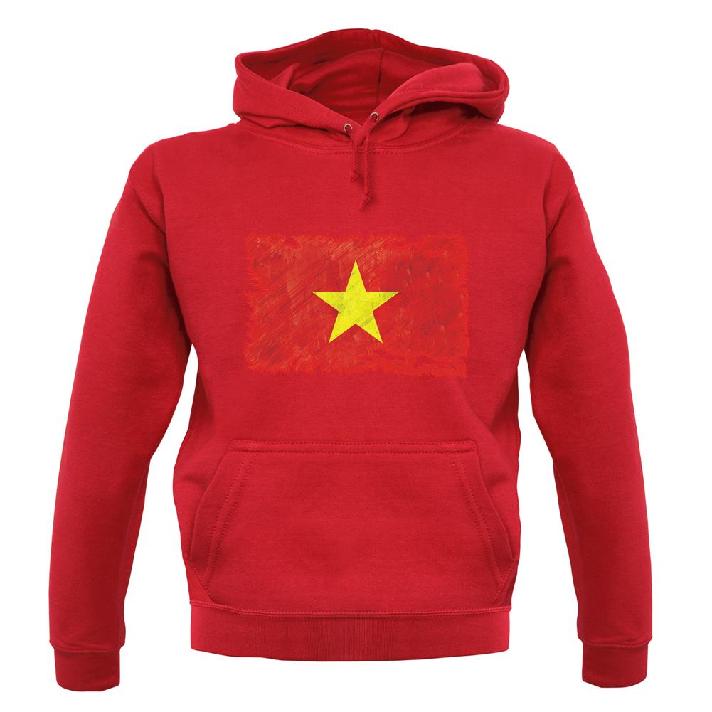 Vietnam Grunge Style Flag unisex hoodie Vietnam Grunge Style Flag unisex hoodie