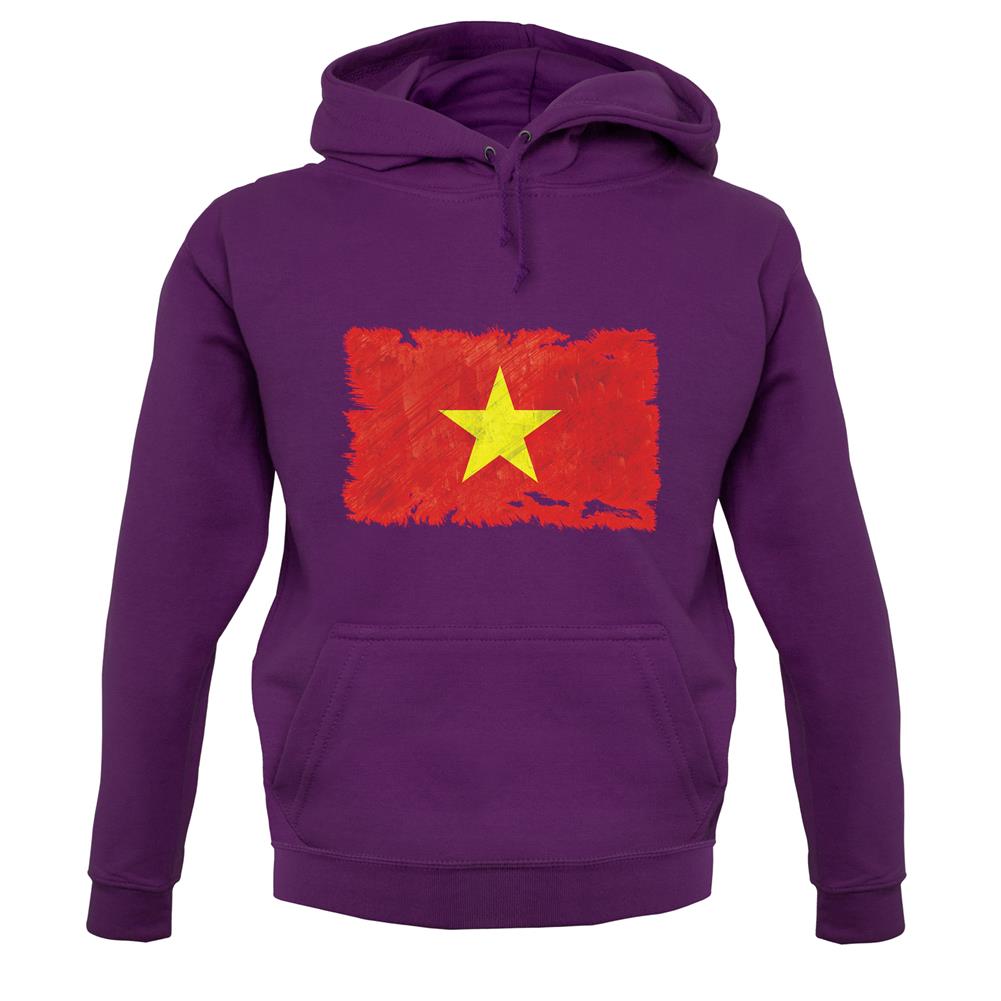 Vietnam Grunge Style Flag unisex hoodie Vietnam Grunge Style Flag unisex hoodie