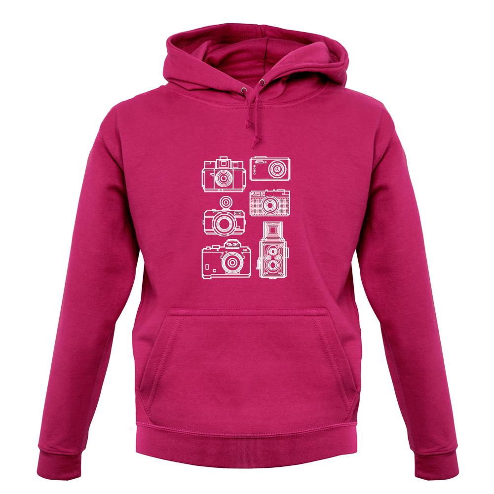 Dressdown Vintage Cameras Unisex Hoodie Dressdown Vintage Cameras Unisex Hoodie
