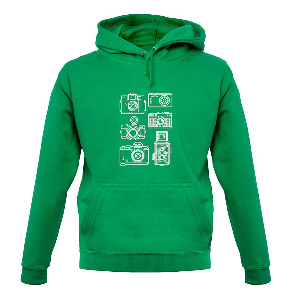 Dressdown Vintage Cameras Unisex Hoodie Dressdown Vintage Cameras Unisex Hoodie