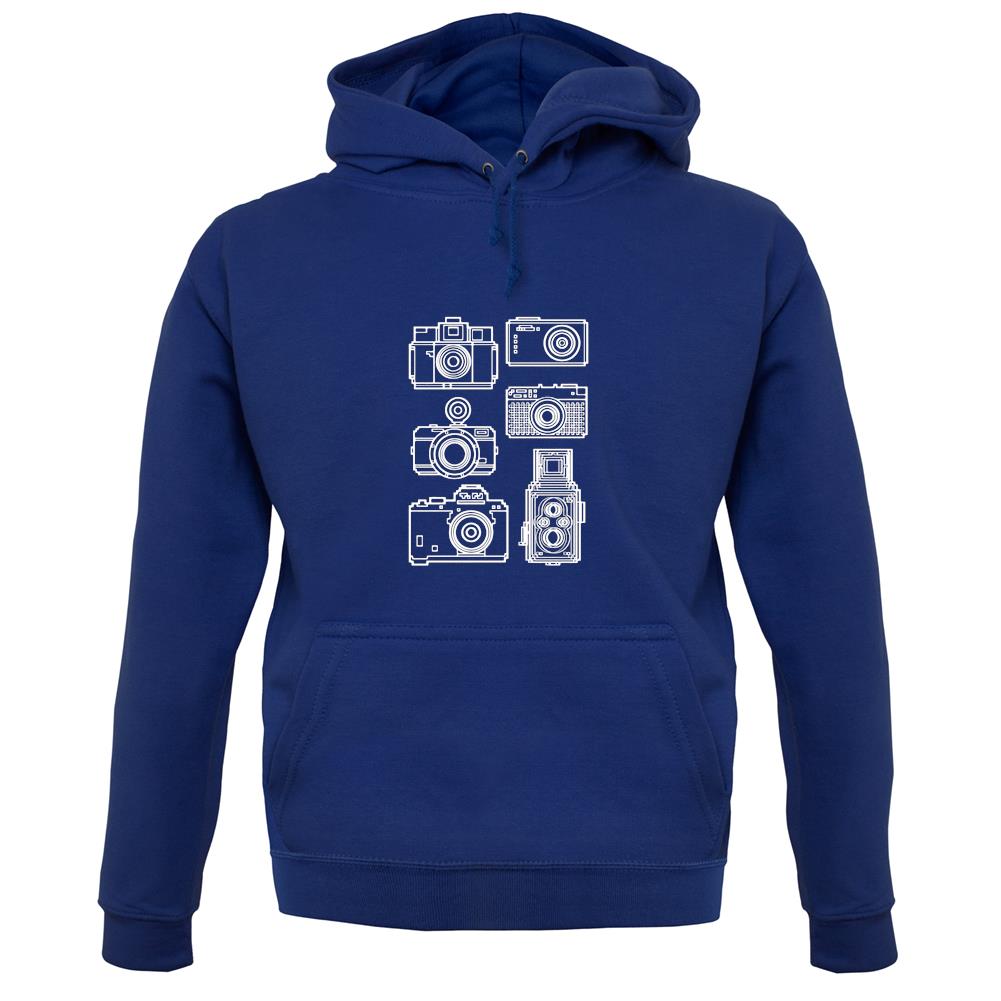 Dressdown Vintage Cameras Unisex Hoodie Dressdown Vintage Cameras Unisex Hoodie