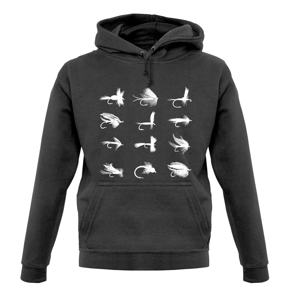 Fly Fishing Flies Unisex Hoodie Fly Fishing Flies Unisex Hoodie