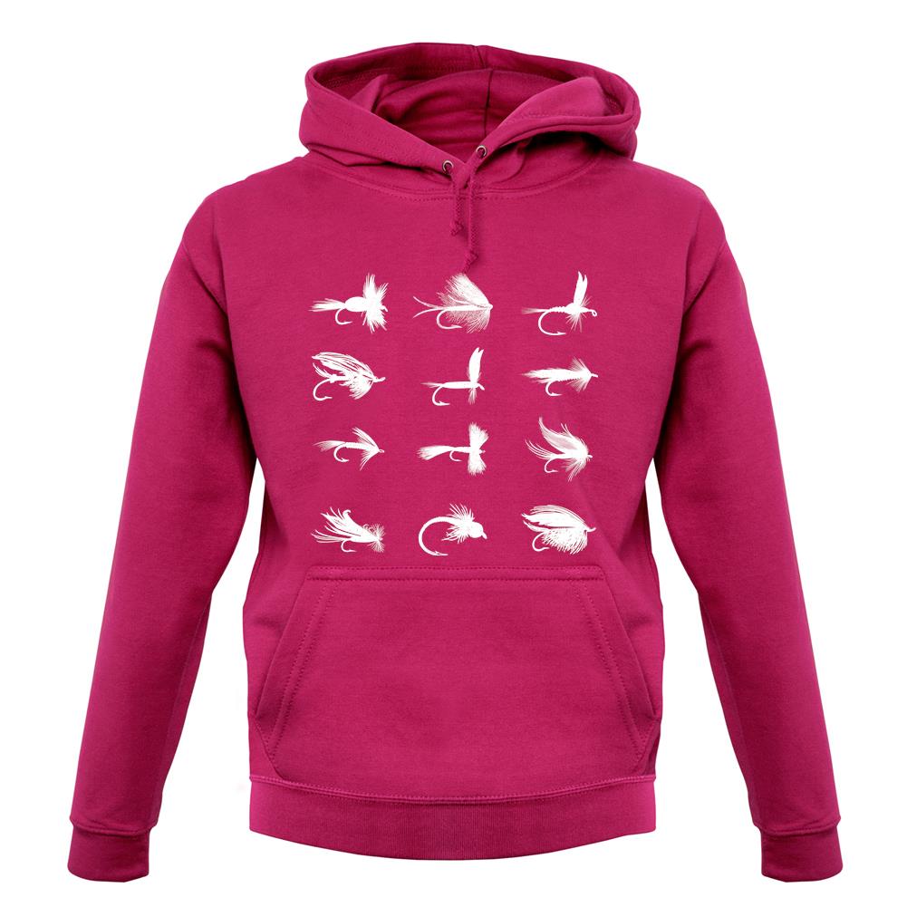 Fly Fishing Flies Unisex Hoodie Fly Fishing Flies Unisex Hoodie