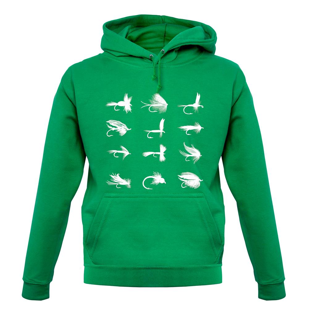 Fly Fishing Flies Unisex Hoodie Fly Fishing Flies Unisex Hoodie