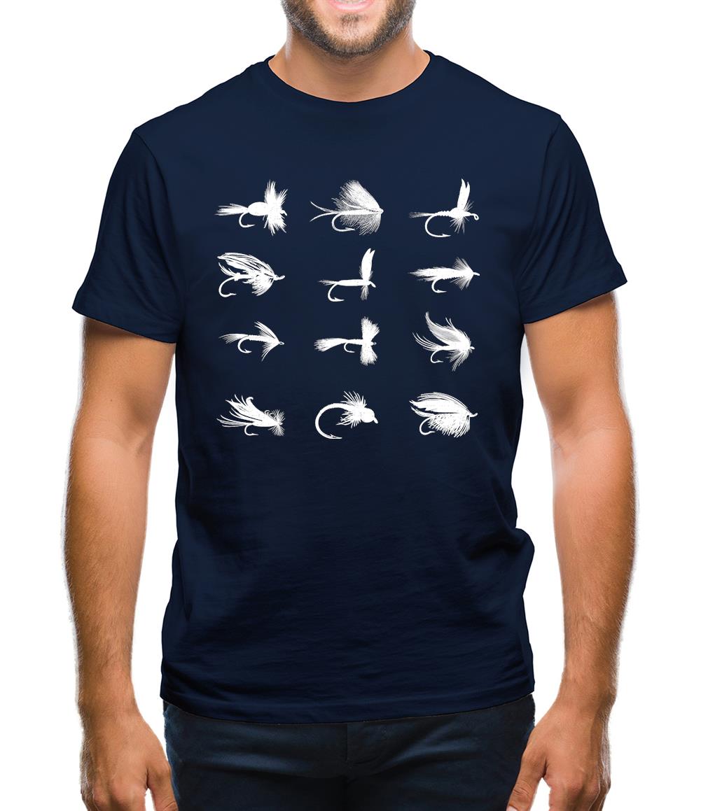 Fly Fishing Flies Mens T-Shirt Fly Fishing Flies Mens T-Shirt