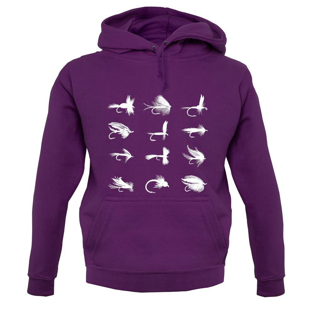 Fly Fishing Flies Unisex Hoodie Fly Fishing Flies Unisex Hoodie