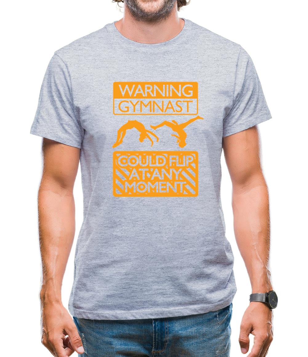 Warning Gymnast Mens T-Shirt Warning Gymnast Mens T-Shirt